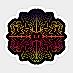 Mandala art drawing for gift Sticker